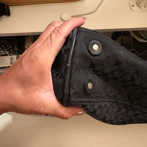 Coach Black Signature Laptop Briefcase - Picture 5 of 9